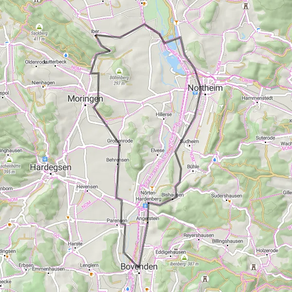 Map miniature of "Mysterious Exploration" cycling inspiration in Braunschweig, Germany. Generated by Tarmacs.app cycling route planner