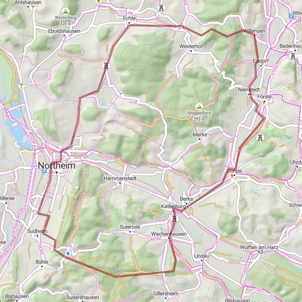 Karten-Miniaturansicht der Radinspiration "Entdecke die Schätze des Harzes" in Braunschweig, Germany. Erstellt vom Tarmacs.app-Routenplaner für Radtouren
