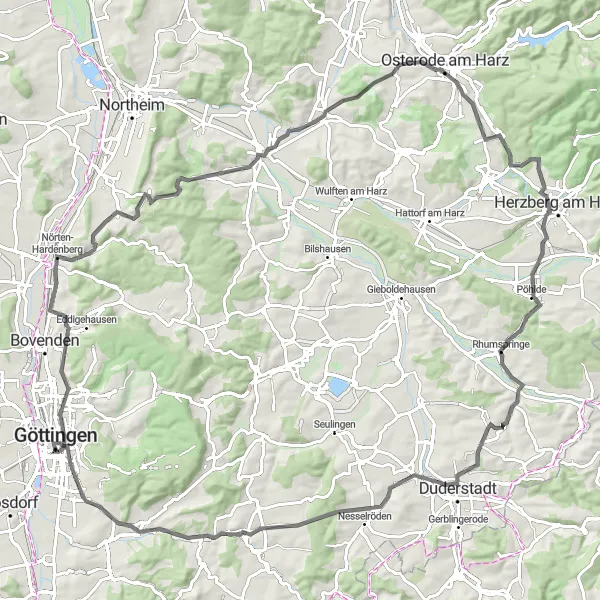 Karten-Miniaturansicht der Radinspiration "Roadtrip entlang der Sehenswürdigkeiten" in Braunschweig, Germany. Erstellt vom Tarmacs.app-Routenplaner für Radtouren