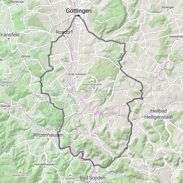 Map miniature of "Exploring the Hidden Gems" cycling inspiration in Braunschweig, Germany. Generated by Tarmacs.app cycling route planner