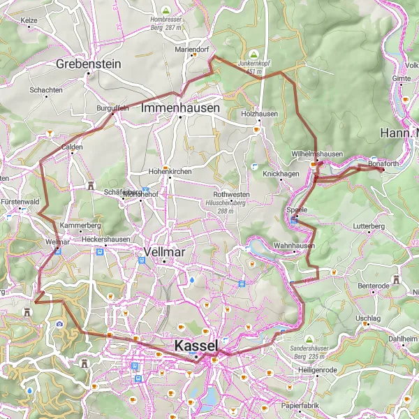 Karten-Miniaturansicht der Radinspiration "Gravelroute um Braunschweig" in Braunschweig, Germany. Erstellt vom Tarmacs.app-Routenplaner für Radtouren