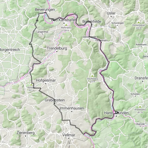 Karten-Miniaturansicht der Radinspiration "Roadtour um Braunschweig" in Braunschweig, Germany. Erstellt vom Tarmacs.app-Routenplaner für Radtouren