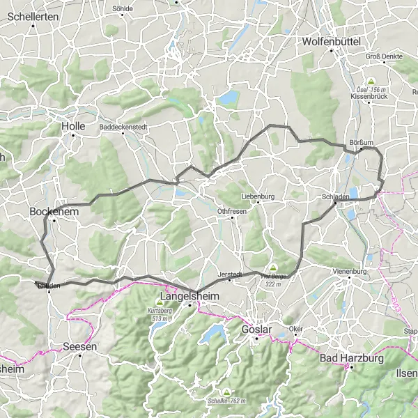 Karten-Miniaturansicht der Radinspiration "Road-Tour durch die Natur" in Braunschweig, Germany. Erstellt vom Tarmacs.app-Routenplaner für Radtouren