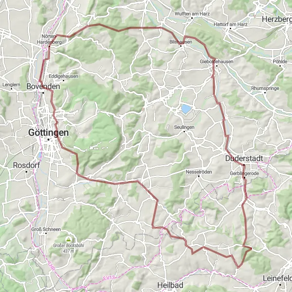 Karten-Miniaturansicht der Radinspiration "Die Alte Burg Tour" in Braunschweig, Germany. Erstellt vom Tarmacs.app-Routenplaner für Radtouren