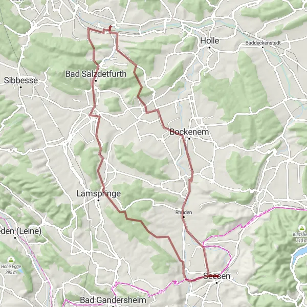 Map miniature of "Harz Gravel Adventure" cycling inspiration in Braunschweig, Germany. Generated by Tarmacs.app cycling route planner