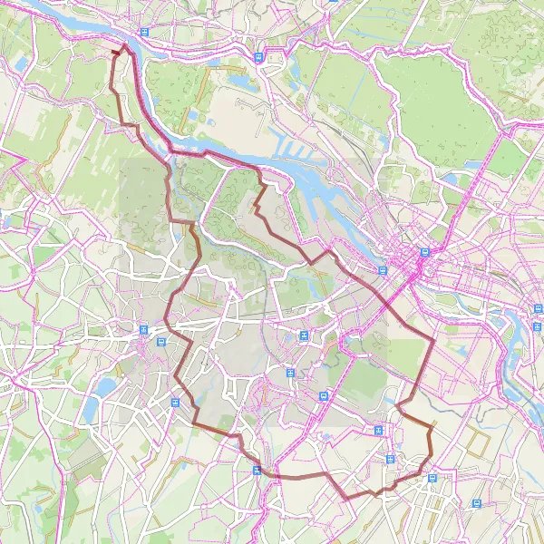 Karten-Miniaturansicht der Radinspiration "Ruhige Gravel-Tour durch die Natur bei Vegesack" in Bremen, Germany. Erstellt vom Tarmacs.app-Routenplaner für Radtouren