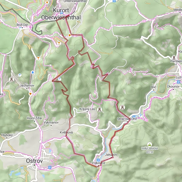 Karten-Miniaturansicht der Radinspiration "Gravel-Tour um Kurort Oberwiesenthal" in Chemnitz, Germany. Erstellt vom Tarmacs.app-Routenplaner für Radtouren