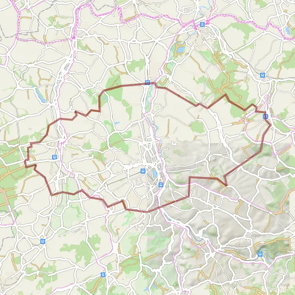 Map miniature of "Leubnitz Loop" cycling inspiration in Chemnitz, Germany. Generated by Tarmacs.app cycling route planner