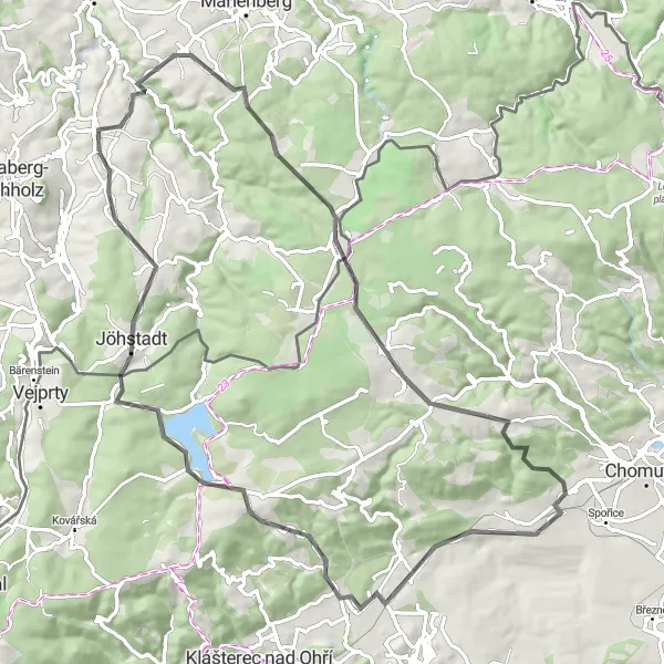 Map miniature of "Explore the Charm of Chemnitz Surroundings" cycling inspiration in Chemnitz, Germany. Generated by Tarmacs.app cycling route planner