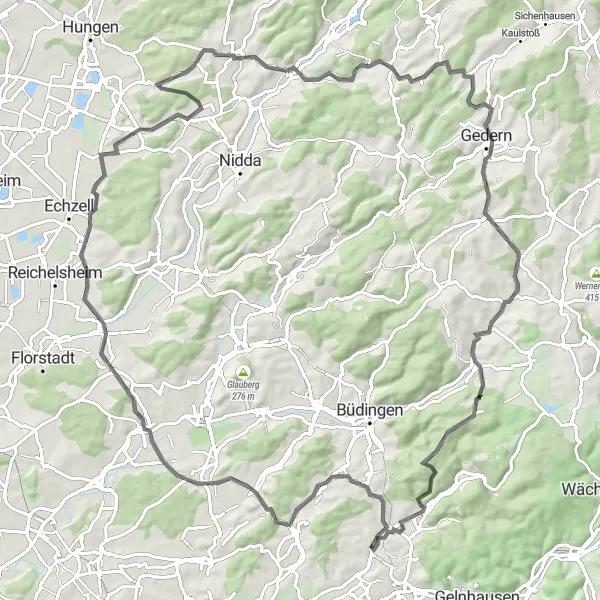 Karten-Miniaturansicht der Radinspiration "Auf den Spuren der Geschichte" in Darmstadt, Germany. Erstellt vom Tarmacs.app-Routenplaner für Radtouren