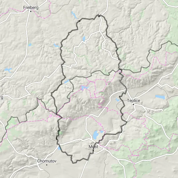 Karten-Miniaturansicht der Radinspiration "Herausfordernde Road-Tour mit Panoramablicken" in Dresden, Germany. Erstellt vom Tarmacs.app-Routenplaner für Radtouren