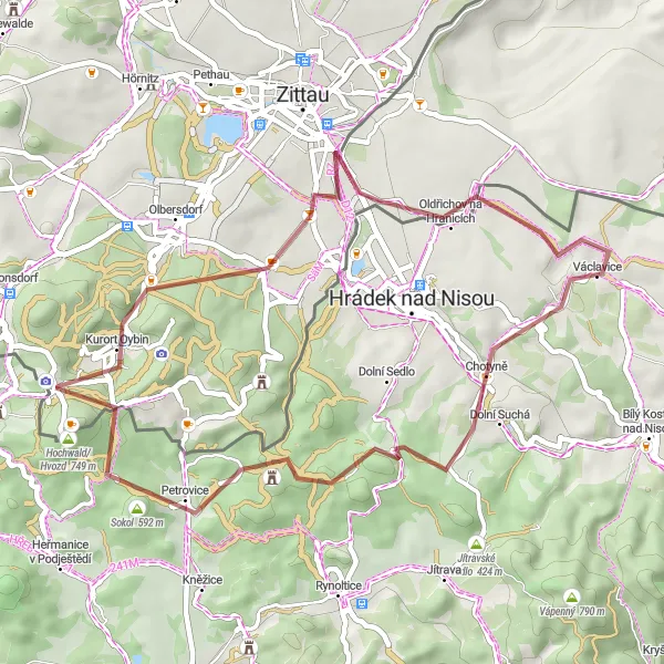 Karten-Miniaturansicht der Radinspiration "Abenteuerlicher Gravel-Rundkurs über 41 km" in Dresden, Germany. Erstellt vom Tarmacs.app-Routenplaner für Radtouren