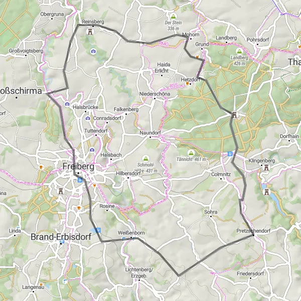 Map miniature of "Cultural Road Loop" cycling inspiration in Dresden, Germany. Generated by Tarmacs.app cycling route planner