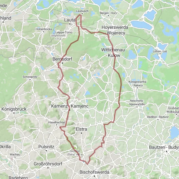 Map miniature of "Cultural Gems and Countryside Beauty" cycling inspiration in Dresden, Germany. Generated by Tarmacs.app cycling route planner