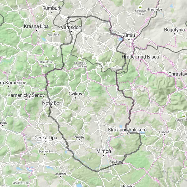 Map miniature of "The Ultimate Road Challenge" cycling inspiration in Dresden, Germany. Generated by Tarmacs.app cycling route planner