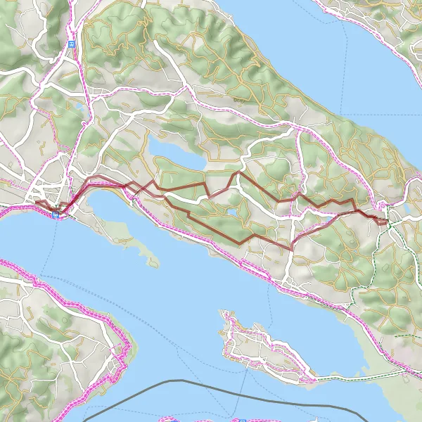 Karten-Miniaturansicht der Radinspiration "Gravel-Trail am Bodensee" in Freiburg, Germany. Erstellt vom Tarmacs.app-Routenplaner für Radtouren