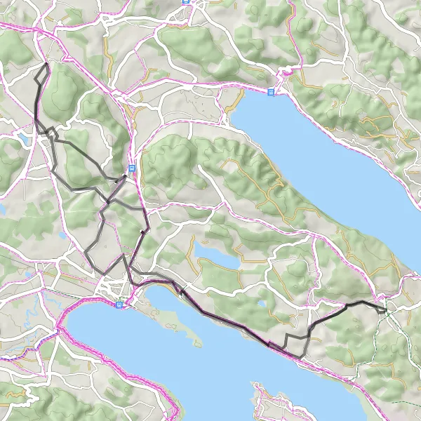 Karten-Miniaturansicht der Radinspiration "Entlang des Bodensees" in Freiburg, Germany. Erstellt vom Tarmacs.app-Routenplaner für Radtouren