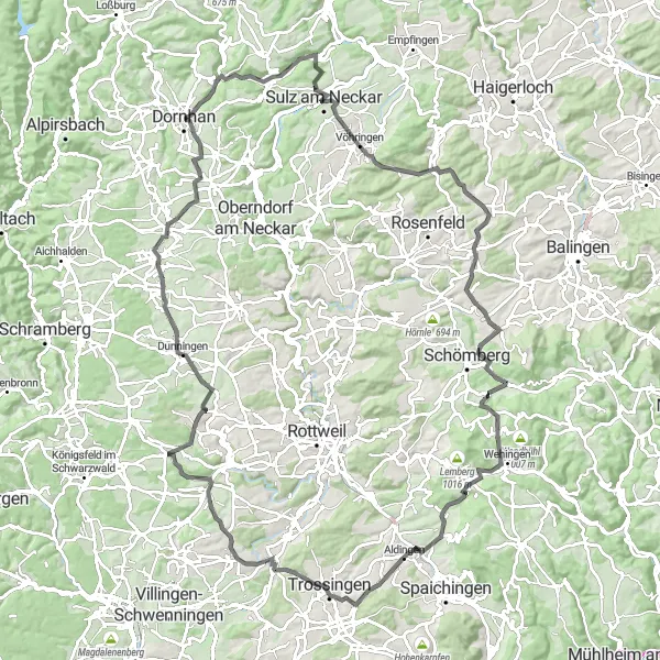 Karten-Miniaturansicht der Radinspiration "Road Route durch den Schwarzwald" in Freiburg, Germany. Erstellt vom Tarmacs.app-Routenplaner für Radtouren