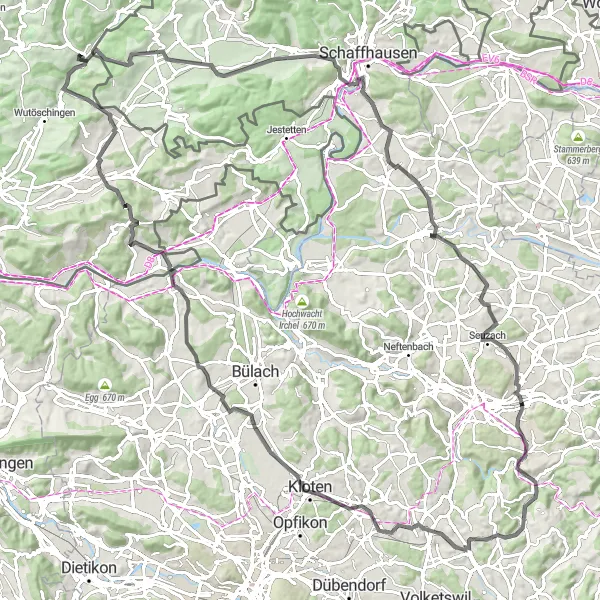 Karten-Miniaturansicht der Radinspiration "Road Tour mit Panoramablick" in Freiburg, Germany. Erstellt vom Tarmacs.app-Routenplaner für Radtouren