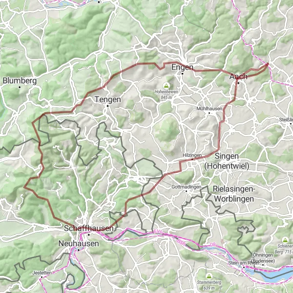 Karten-Miniaturansicht der Radinspiration "Herausforderung am Hohflue" in Freiburg, Germany. Erstellt vom Tarmacs.app-Routenplaner für Radtouren