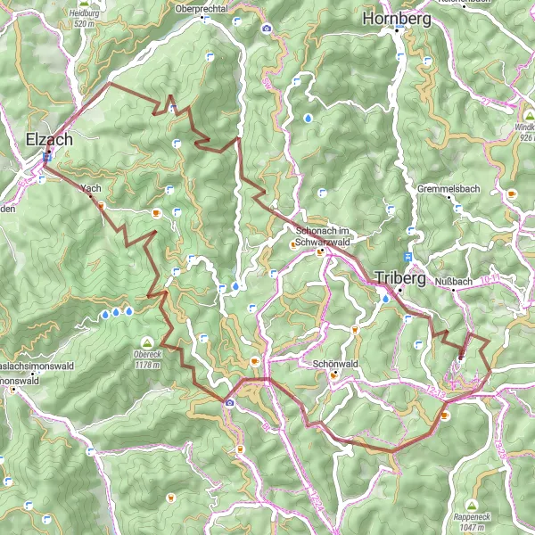 Karten-Miniaturansicht der Radinspiration "Rundfahrroute im Schwarzwald" in Freiburg, Germany. Erstellt vom Tarmacs.app-Routenplaner für Radtouren