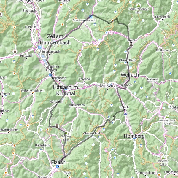 Karten-Miniaturansicht der Radinspiration "Hochsauerland-Runde" in Freiburg, Germany. Erstellt vom Tarmacs.app-Routenplaner für Radtouren