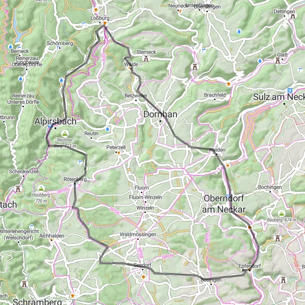 Karten-Miniaturansicht der Radinspiration "Panorama-Rundfahrt mit historischen Highlights" in Freiburg, Germany. Erstellt vom Tarmacs.app-Routenplaner für Radtouren