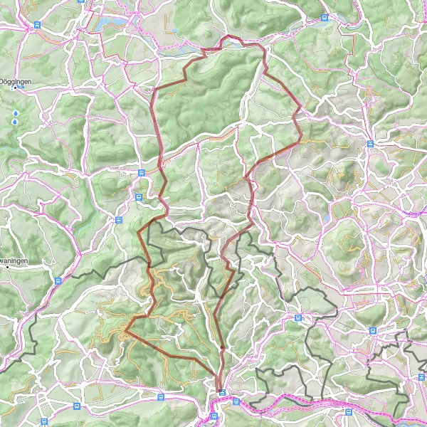 Karten-Miniaturansicht der Radinspiration "Beeindruckende Gravelroute durch den Schwarzwald" in Freiburg, Germany. Erstellt vom Tarmacs.app-Routenplaner für Radtouren