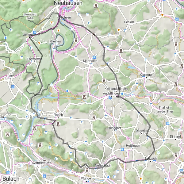 Karten-Miniaturansicht der Radinspiration "Straßentour Belvedere" in Freiburg, Germany. Erstellt vom Tarmacs.app-Routenplaner für Radtouren
