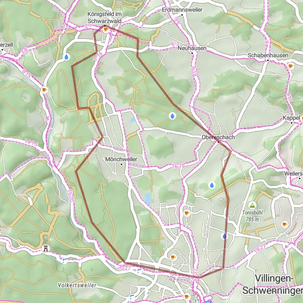 Karten-Miniaturansicht der Radinspiration "Schwarzwaldhöhen Runde" in Freiburg, Germany. Erstellt vom Tarmacs.app-Routenplaner für Radtouren