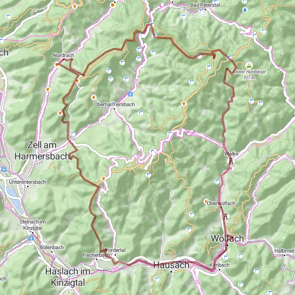 Karten-Miniaturansicht der Radinspiration "Felsen und Hexen" in Freiburg, Germany. Erstellt vom Tarmacs.app-Routenplaner für Radtouren