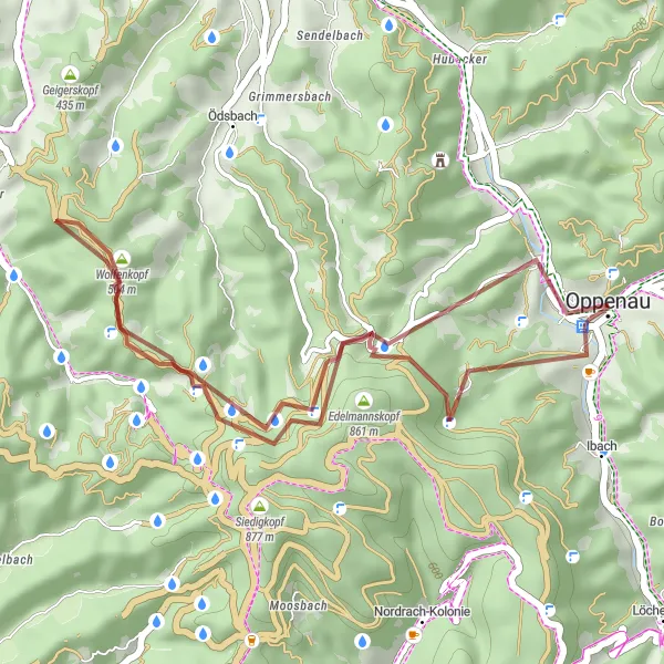 Karten-Miniaturansicht der Radinspiration "Gravel-Abenteuer im Schwarzwald" in Freiburg, Germany. Erstellt vom Tarmacs.app-Routenplaner für Radtouren