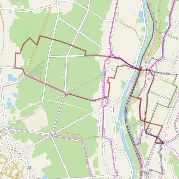 Map miniature of "Schliengen - Ottmarsheim Gravel Loop" cycling inspiration in Freiburg, Germany. Generated by Tarmacs.app cycling route planner