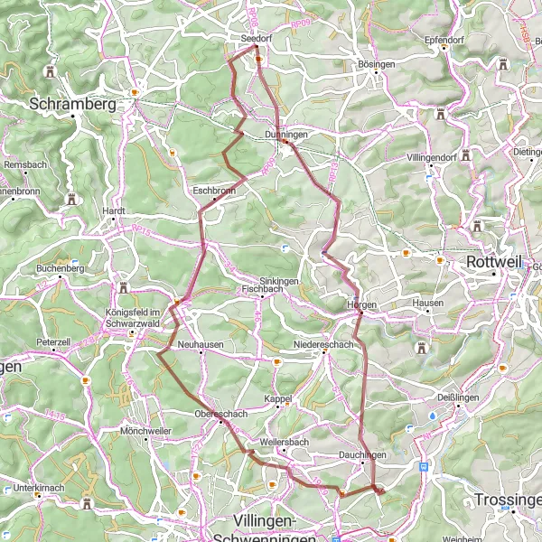 Karten-Miniaturansicht der Radinspiration "Natur pur im Schwarzwald" in Freiburg, Germany. Erstellt vom Tarmacs.app-Routenplaner für Radtouren