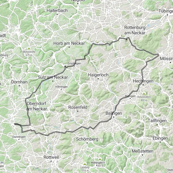 Map miniature of "Seedorf Adventure" cycling inspiration in Freiburg, Germany. Generated by Tarmacs.app cycling route planner