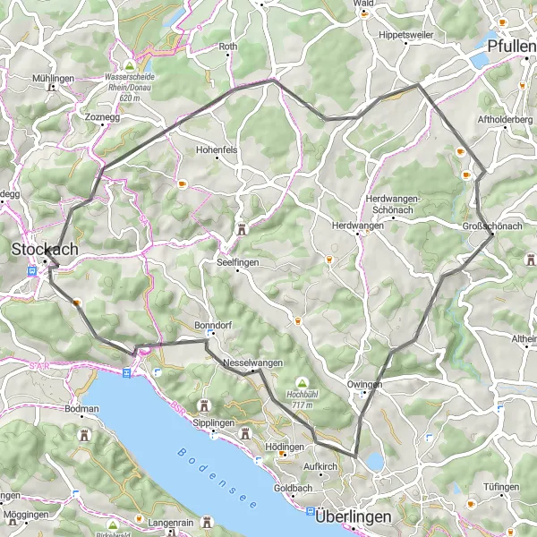 Karten-Miniaturansicht der Radinspiration "Ruhe und Natur entlang der Strecke" in Freiburg, Germany. Erstellt vom Tarmacs.app-Routenplaner für Radtouren