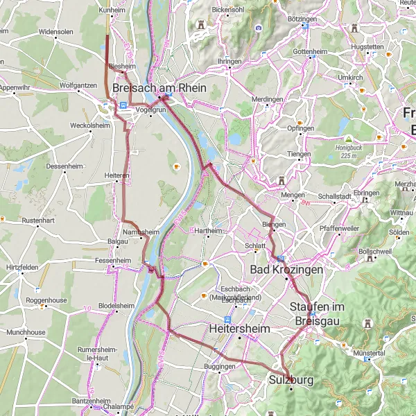 Karten-Miniaturansicht der Radinspiration "Möhlin-Möhlin Mountain Trail" in Freiburg, Germany. Erstellt vom Tarmacs.app-Routenplaner für Radtouren