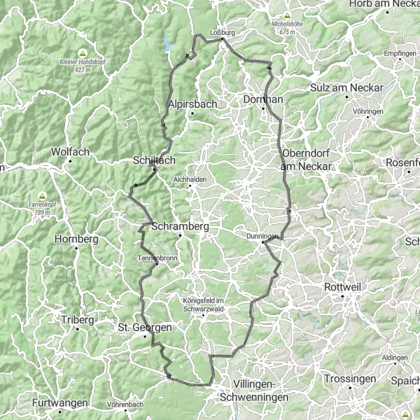 Karten-Miniaturansicht der Radinspiration "Entdeckungsreise im Schwarzwald" in Freiburg, Germany. Erstellt vom Tarmacs.app-Routenplaner für Radtouren