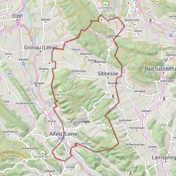 Karten-Miniaturansicht der Radinspiration "Durch malerische Dörfer und urige Landschaften" in Hannover, Germany. Erstellt vom Tarmacs.app-Routenplaner für Radtouren