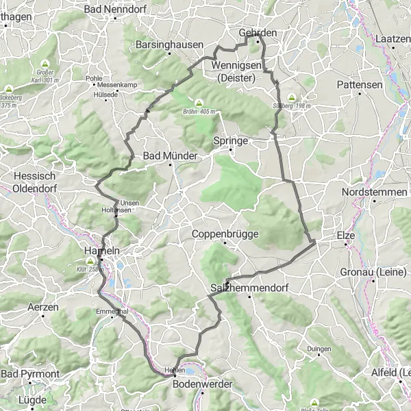 Karten-Miniaturansicht der Radinspiration "Natur pur und historische Stätten" in Hannover, Germany. Erstellt vom Tarmacs.app-Routenplaner für Radtouren