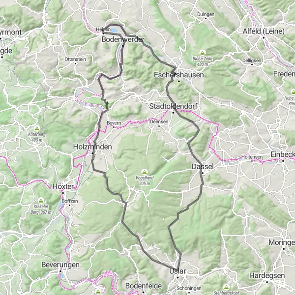 Karten-Miniaturansicht der Radinspiration "Weite Landschaften und historische Orte erleben" in Hannover, Germany. Erstellt vom Tarmacs.app-Routenplaner für Radtouren