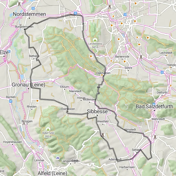 Karten-Miniaturansicht der Radinspiration "Entdeckungstour in Niedersachsen" in Hannover, Germany. Erstellt vom Tarmacs.app-Routenplaner für Radtouren