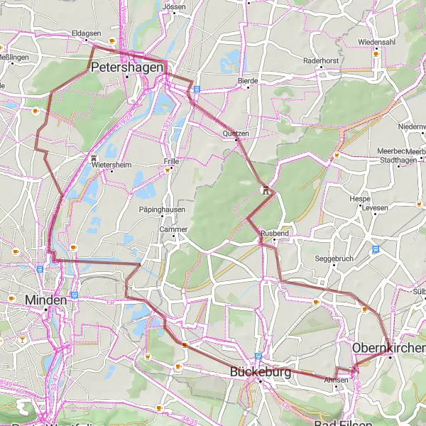 Karten-Miniaturansicht der Radinspiration "Panorama-Radtour durch die Natur" in Hannover, Germany. Erstellt vom Tarmacs.app-Routenplaner für Radtouren