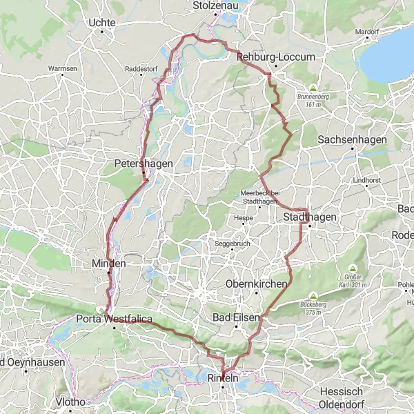 Karten-Miniaturansicht der Radinspiration "Die Panorama-Route" in Hannover, Germany. Erstellt vom Tarmacs.app-Routenplaner für Radtouren