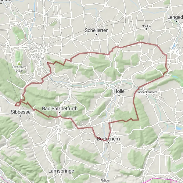 Karten-Miniaturansicht der Radinspiration "Entdeckungsreise durch das Leinetal" in Hannover, Germany. Erstellt vom Tarmacs.app-Routenplaner für Radtouren
