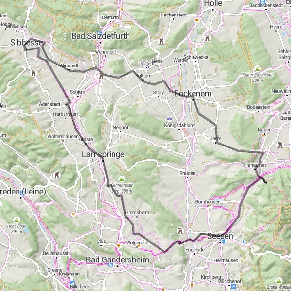 Karten-Miniaturansicht der Radinspiration "Radtour durch die Harzregion" in Hannover, Germany. Erstellt vom Tarmacs.app-Routenplaner für Radtouren