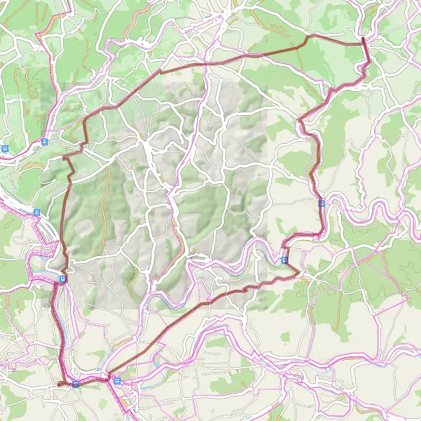 Karten-Miniaturansicht der Radinspiration "Abenteuertour durch die Naturparks" in Karlsruhe, Germany. Erstellt vom Tarmacs.app-Routenplaner für Radtouren