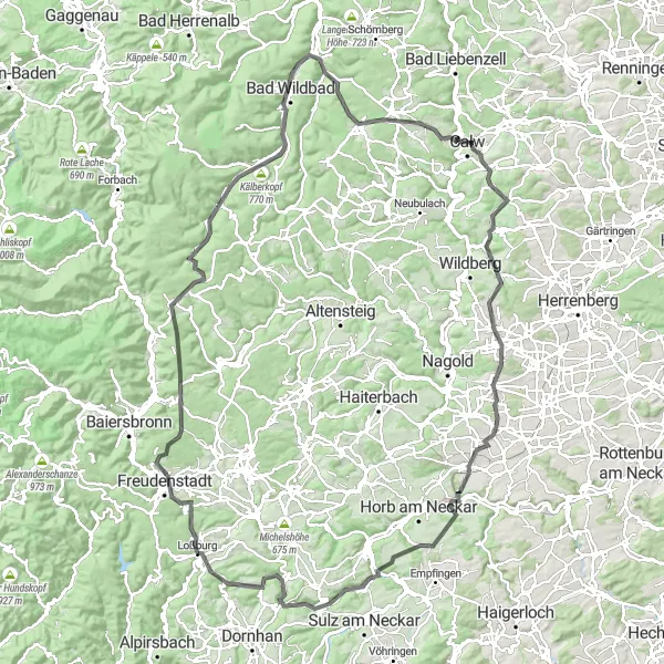 Karten-Miniaturansicht der Radinspiration "Epische Tour durch die Natur" in Karlsruhe, Germany. Erstellt vom Tarmacs.app-Routenplaner für Radtouren