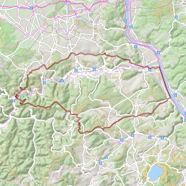 Map miniature of "Gravel Adventure to Schneppsheid" cycling inspiration in Koblenz, Germany. Generated by Tarmacs.app cycling route planner