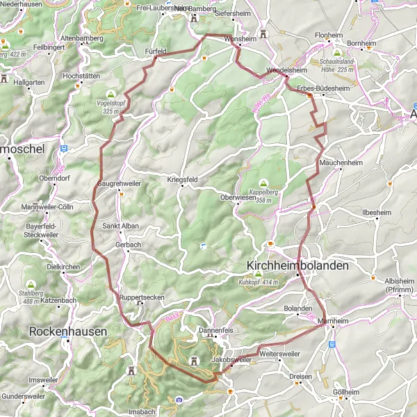 Karten-Miniaturansicht der Radinspiration "Historische Orte und Naturschönheiten" in Koblenz, Germany. Erstellt vom Tarmacs.app-Routenplaner für Radtouren